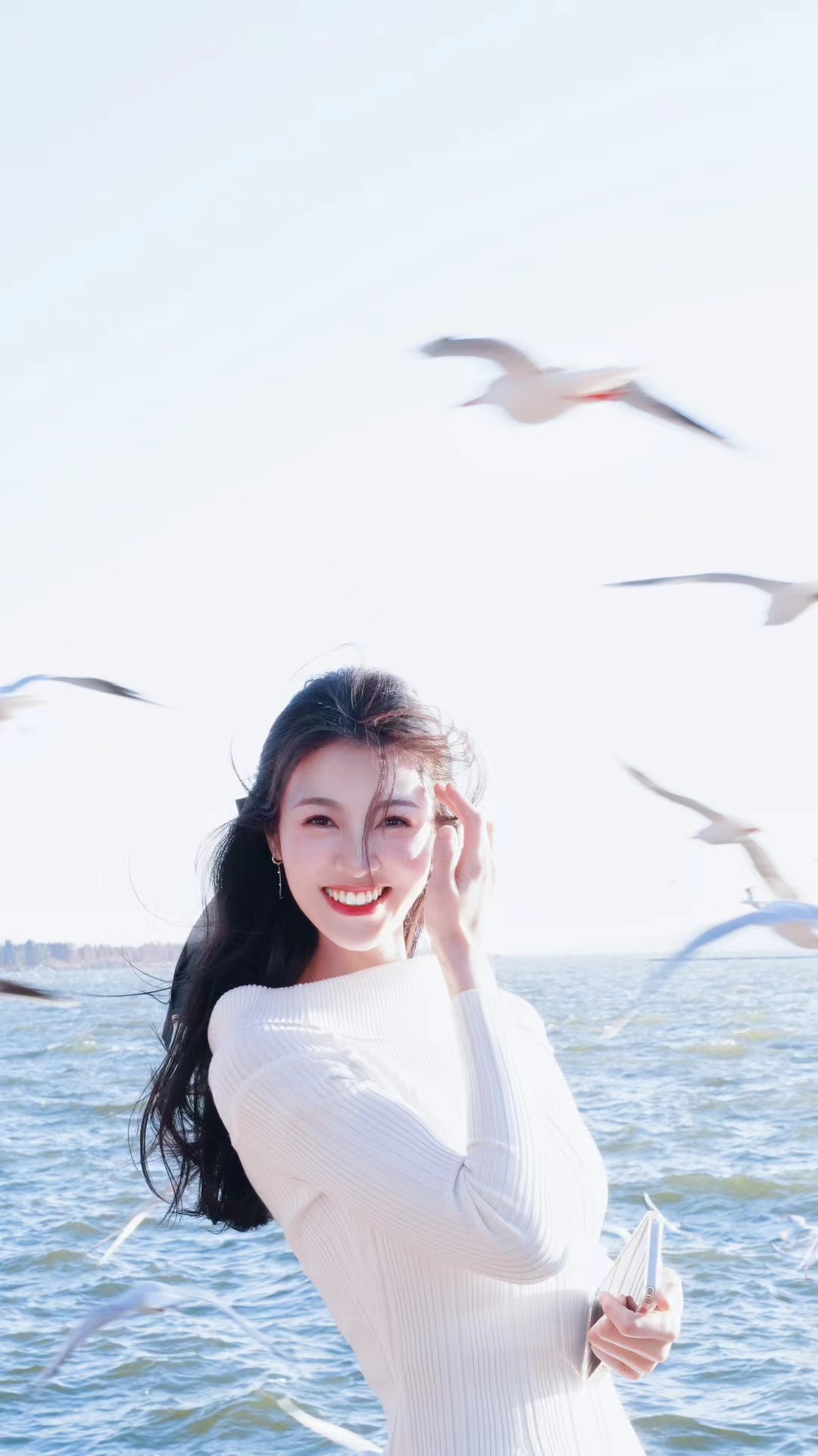李允儿liyuner工作花絮海鸥自由飞翔